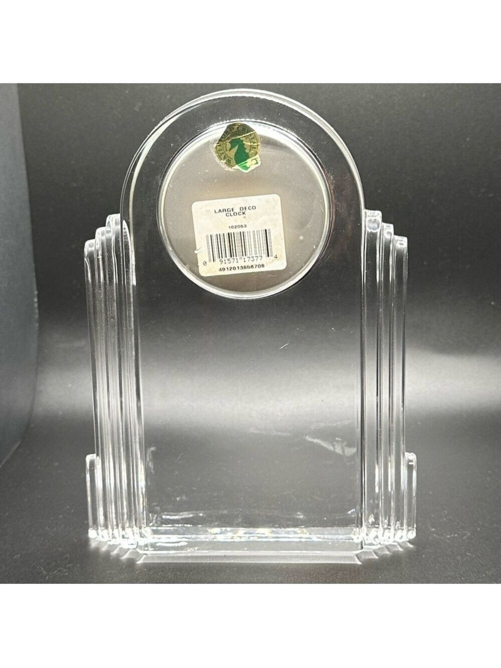 Waterford Crystal Art Deco Clock - Large 7" Tall - Picture 9 of 16